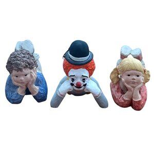 Austin Clown Mime & Children Daydreaming Sculptures Daze Mortensen Eduardo Fritz